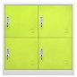 vidaXL Armarios taquilla 2 uds de acero gris y verde 90x45x92,5 cm vidaXL Armarios taquilla 2 uds de acero gris y verde 90x45x92,5 cm