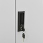 vidaXL Armario de oficina con macetero acero gris claro 90x40x125 cm vidaXL Armario de oficina con macetero acero gris claro 90x40x125 cm