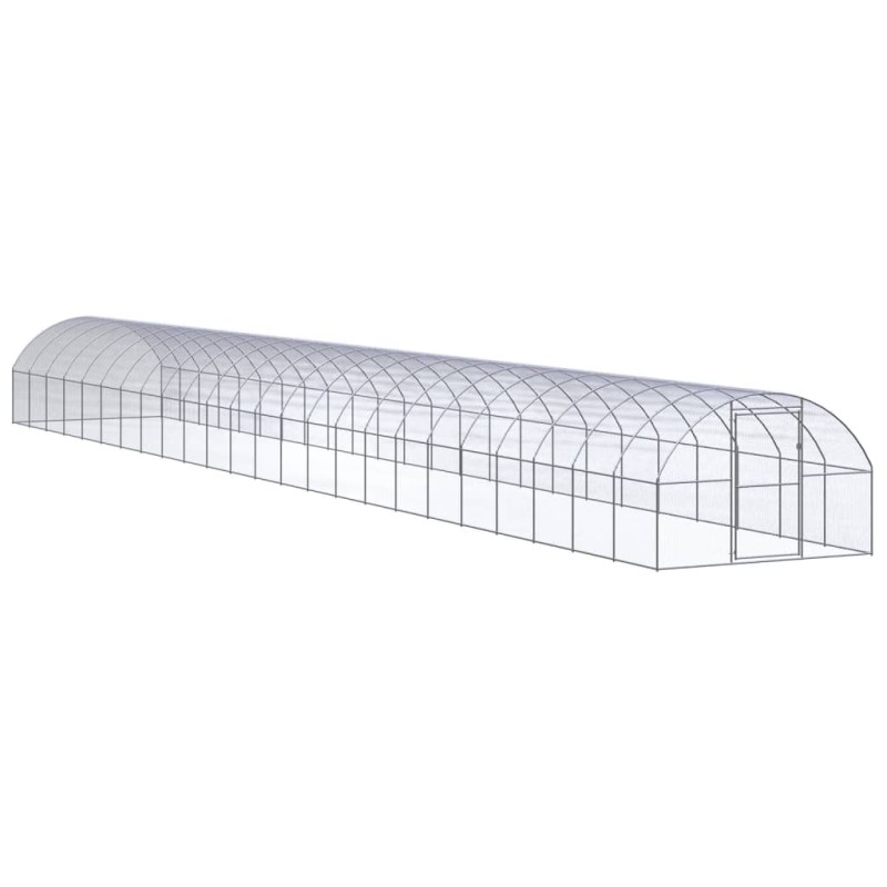 vidaXL Gallinero de exterior de acero galvanizado 3x24x2 m vidaXL Gallinero de exterior de acero galvanizado 3x24x2 m