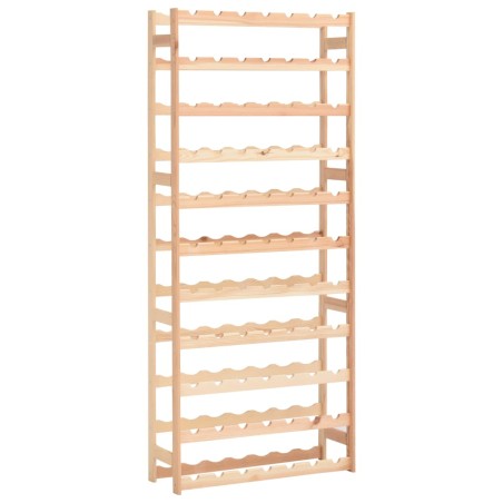 vidaXL Botellero para 77 botellas de madera de pino 