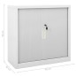 vidaXL Armario de puerta corrediza con macetero gris acero 90x40x113cm vidaXL Armario de puerta corrediza con macetero gris acero 90x40x113cm