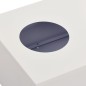 vidaXL Armario de puerta corrediza con macetero gris claro acero vidaXL Armario de puerta corrediza con macetero gris claro acero