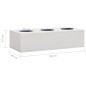 vidaXL Armario de puerta corrediza con macetero gris claro acero vidaXL Armario de puerta corrediza con macetero gris claro acero