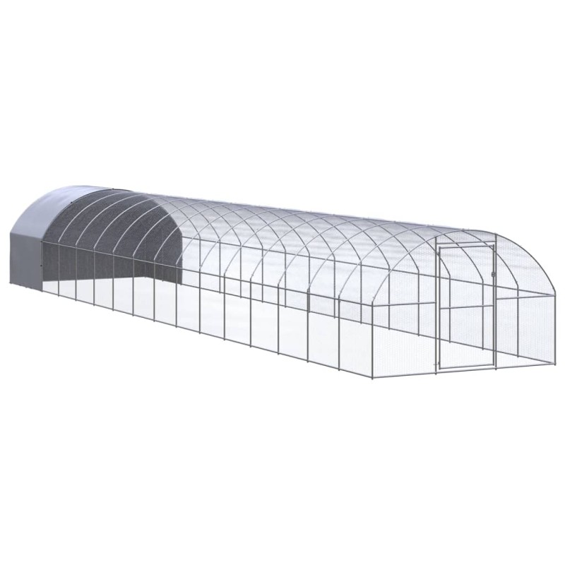 vidaXL Gallinero de exterior de acero galvanizado 3x16x2 m vidaXL Gallinero de exterior de acero galvanizado 3x16x2 m
