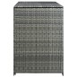 vidaXL Cobertizo doble para contenedor ratán PE gris 148x77x111 cm vidaXL Cobertizo doble para contenedor ratán PE gris 148x77x111 cm