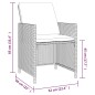 vidaXL Set de comedor de jardín 9 pzas y cojines ratán sintético negro vidaXL Set de comedor de jardín 9 pzas y cojines ratán sintético negro