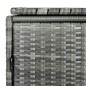 vidaXL Cobertizo doble para contenedor ratán PE gris 148x77x111 cm vidaXL Cobertizo doble para contenedor ratán PE gris 148x77x111 cm