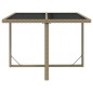 vidaXL Set comedor de jardín 5 pzas con cojines ratán sintético beige