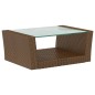 vidaXL Set muebles de jardín 8 pzas y cojines ratán sintético marrón