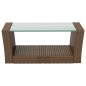 vidaXL Set muebles de jardín 8 pzas y cojines ratán sintético marrón