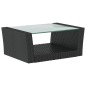 vidaXL Set muebles de jardín 8 piezas y cojines ratán sintético negro vidaXL Set muebles de jardín 8 piezas y cojines ratán sintético negro