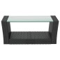 vidaXL Set muebles de jardín 8 piezas y cojines ratán sintético negro vidaXL Set muebles de jardín 8 piezas y cojines ratán sintético negro