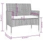 vidaXL Set muebles de jardín 8 pzas y cojines ratán sintético marrón