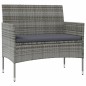 vidaXL Set de muebles de jardín 16 pzas y cojines ratán sintético gris vidaXL Set de muebles de jardín 16 pzas y cojines ratán sintético gris