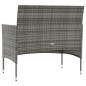 vidaXL Set de muebles de jardín 16 pzas y cojines ratán sintético gris vidaXL Set de muebles de jardín 16 pzas y cojines ratán sintético gris