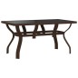 vidaXL Juego de comedor de jardín 5 piezas con cojines marrón y negro vidaXL Juego de comedor de jardín 5 piezas con cojines marrón y negro