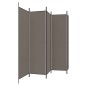 vidaXL Biombo divisor de 5 paneles de tela gris antracita 250x200 cm vidaXL Biombo divisor de 5 paneles de tela gris antracita 250x200 cm