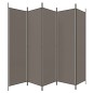 vidaXL Biombo divisor de 5 paneles de tela gris antracita 250x200 cm vidaXL Biombo divisor de 5 paneles de tela gris antracita 250x200 cm