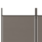 vidaXL Biombo divisor de 5 paneles de tela gris antracita 250x200 cm vidaXL Biombo divisor de 5 paneles de tela gris antracita 250x200 cm