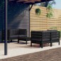 vidaXL Muebles de jardín 5 pzas con cojines antracita madera de pino vidaXL Muebles de jardín 5 pzas con cojines antracita madera de pino