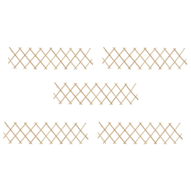 vidaXL Vallas enrejadas 5 uds madera de abeto 180x30 cm vidaXL Vallas enrejadas 5 uds madera de abeto 180x30 cm