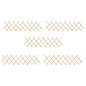 vidaXL Vallas enrejadas 5 uds madera de abeto 180x30 cm vidaXL Vallas enrejadas 5 uds madera de abeto 180x30 cm