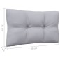 vidaXL Juego de muebles de jardín 9 pzas y cojines madera pino gris vidaXL Juego de muebles de jardín 9 pzas y cojines madera pino gris
