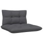 vidaXL Muebles de jardín 4 pzas con cojines antracita madera de pino vidaXL Muebles de jardín 4 pzas con cojines antracita madera de pino