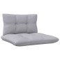 vidaXL Juego de muebles de jardín 8 pzas y cojines madera pino gris