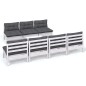 vidaXL Muebles de jardín 8 piezas con cojines antracita madera pino vidaXL Muebles de jardín 8 piezas con cojines antracita madera pino