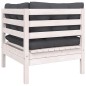 vidaXL Muebles de jardín 8 pzas con cojines madera maciza de pino vidaXL Muebles de jardín 8 pzas con cojines madera maciza de pino