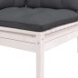 vidaXL Muebles de jardín 8 pzas con cojines madera maciza de pino vidaXL Muebles de jardín 8 pzas con cojines madera maciza de pino