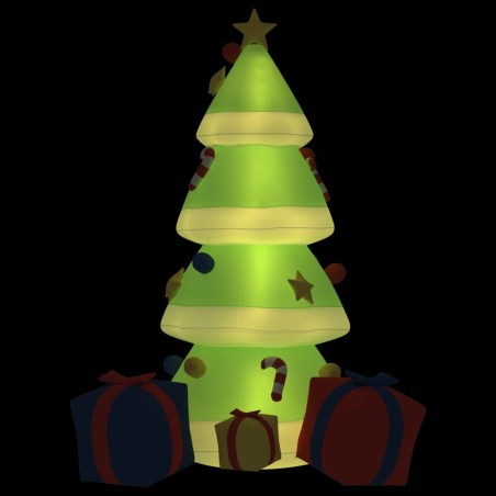 vidaXL Árbol de Navidad hinchable con LED 240 cm