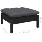 vidaXL Juego de muebles de jardín 7 pzas y cojines madera maciza pino vidaXL Juego de muebles de jardín 7 pzas y cojines madera maciza pino