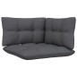 vidaXL Juego de muebles de jardín 6 pzas y cojines madera maciza pino