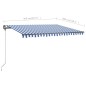 vidaXL Toldo de pie retráctil manual azul y blanco 400x300 cm vidaXL Toldo de pie retráctil manual azul y blanco 400x300 cm