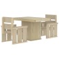 vidaXL Juego de comedor de jardín 3 piezas madera de pino impregnada vidaXL Juego de comedor de jardín 3 piezas madera de pino impregnada