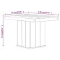 vidaXL Juego de comedor de jardín 3 piezas madera de pino impregnada vidaXL Juego de comedor de jardín 3 piezas madera de pino impregnada