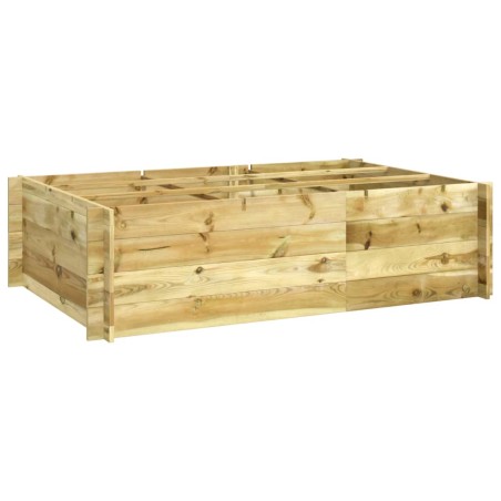 vidaXL Arriate de madera impregnada 150x100x40 cm