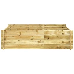 vidaXL Arriate de madera impregnada 150x100x40 cm