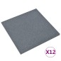 vidaXL Losetas de goma protección de caídas 12 uds gris 50x50x3 cm vidaXL Losetas de goma protección de caídas 12 uds gris 50x50x3 cm