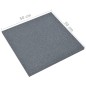 vidaXL Losetas de goma protección de caídas 12 uds gris 50x50x3 cm vidaXL Losetas de goma protección de caídas 12 uds gris 50x50x3 cm