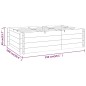 vidaXL Arriate de madera impregnada 150x100x40 cm vidaXL Arriate de madera impregnada 150x100x40 cm