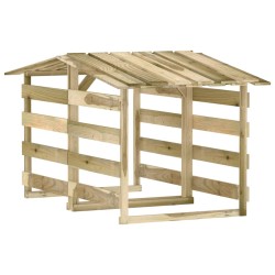 vidaXL Pérgolas con techo 2 uds madera pino impregnada 100x90x100 cm