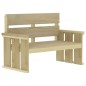 vidaXL Juego de comedor de jardín 4 piezas madera de pino impregnada vidaXL Juego de comedor de jardín 4 piezas madera de pino impregnada