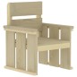 vidaXL Juego de comedor de jardín 4 piezas madera de pino impregnada vidaXL Juego de comedor de jardín 4 piezas madera de pino impregnada