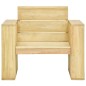 vidaXL Set de muebles de jardín 3 pzas madera maciza pino impregnada