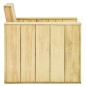 vidaXL Set de muebles de jardín 3 pzas madera maciza pino impregnada