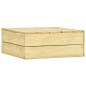 vidaXL Set de muebles de jardín 3 pzas madera maciza pino impregnada