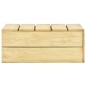 vidaXL Set de muebles de jardín 3 pzas madera maciza pino impregnada